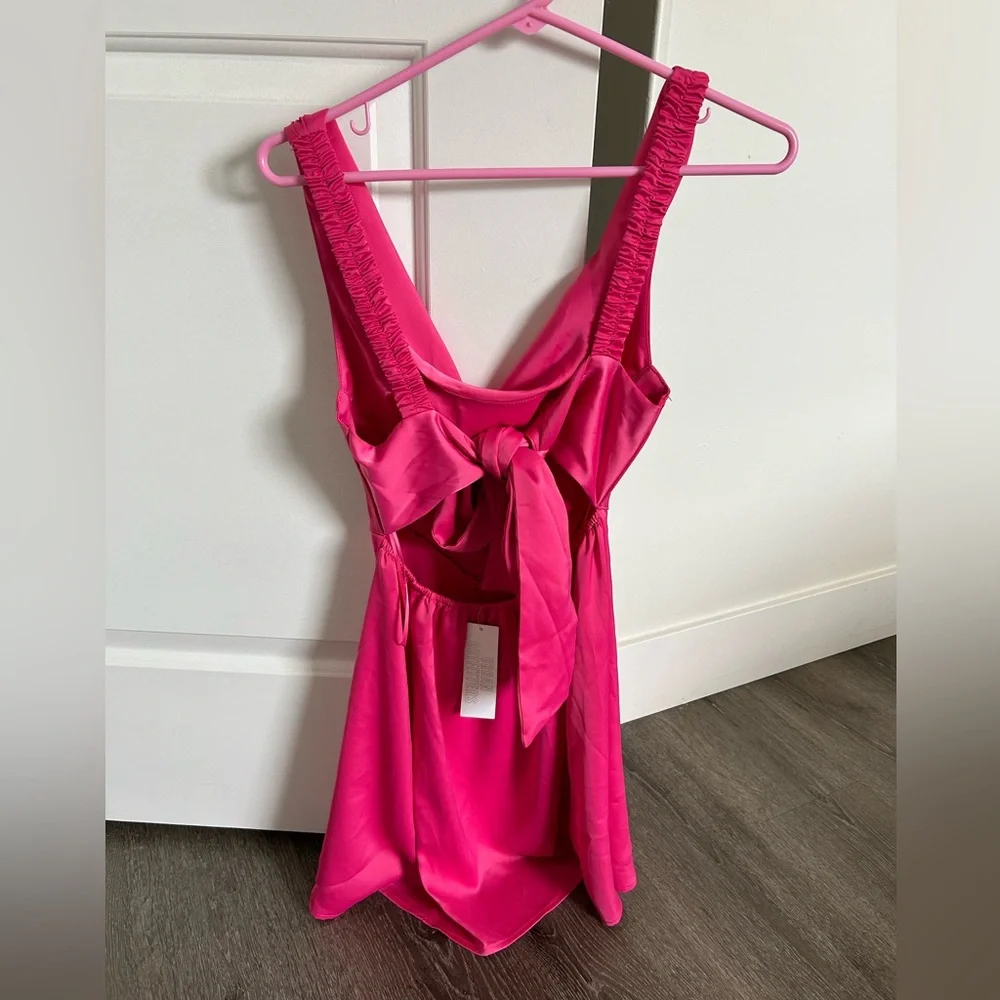 NWT Urban Outfitters Hot Pink Dress - Picture 2 of 10